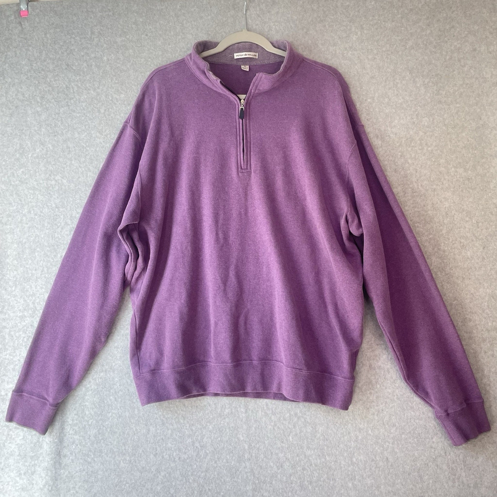 Peter Millar Pullover Golf Sweater Men's XL Purple